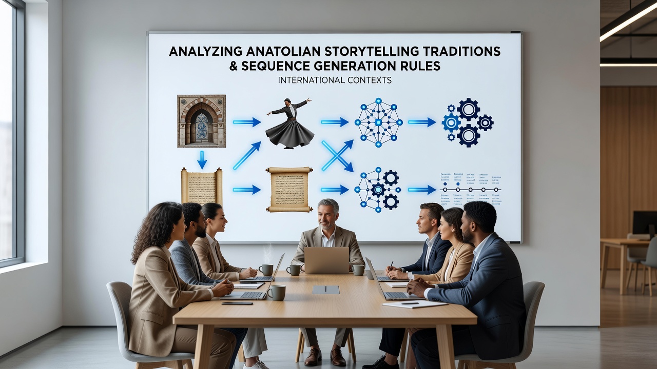 Developers reviewing sequence algorithms inspired by Anatolian epic structures