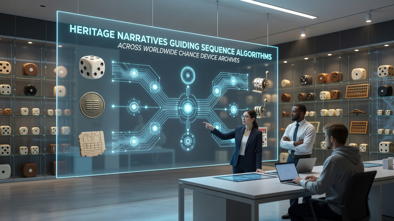 Close-up view of digital reel strips showing interwoven cultural symbols and algorithmic mapping layers