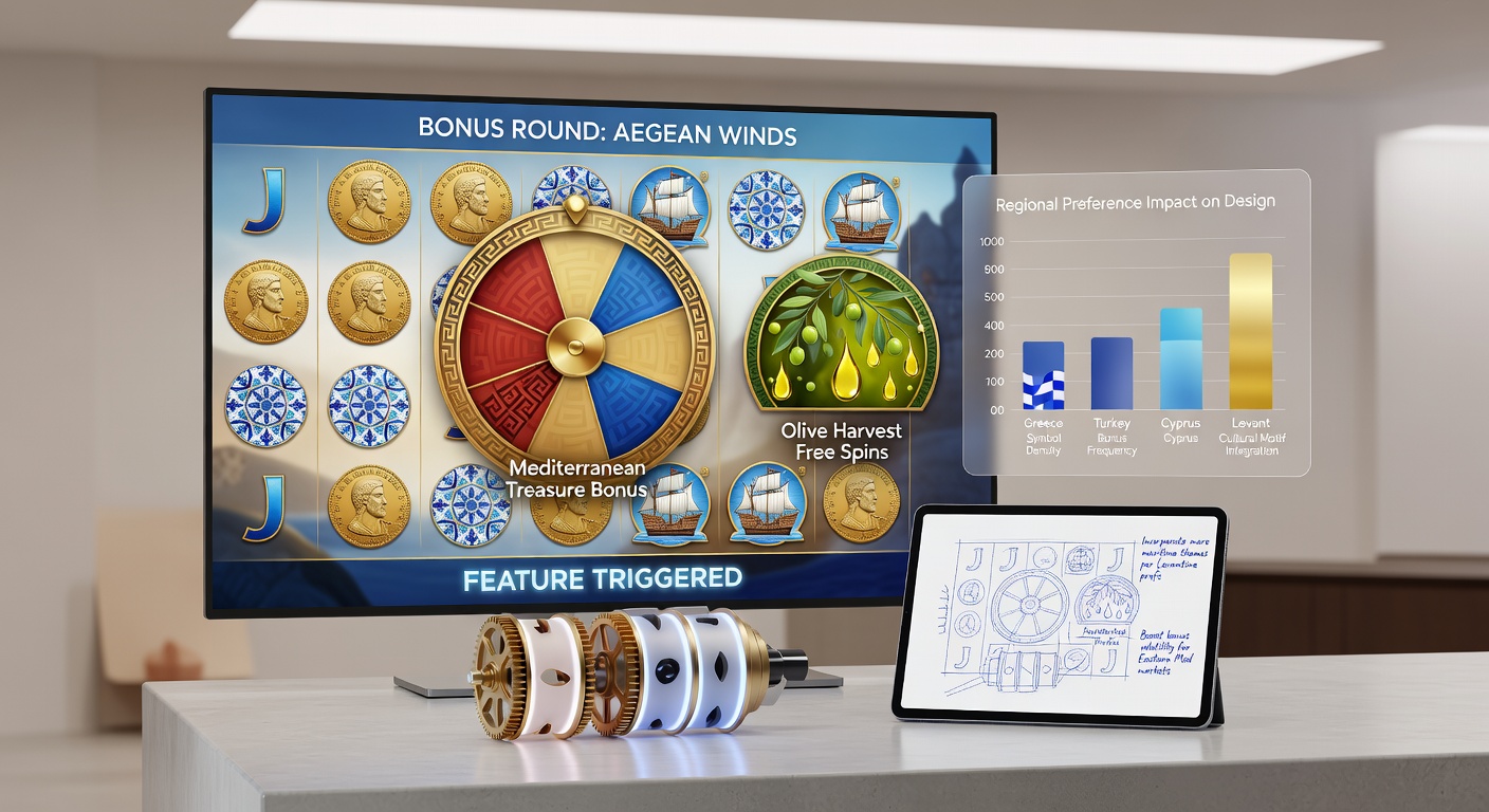 Eastern Mediterranean themed digital reels displaying ancient symbols and bonus triggers