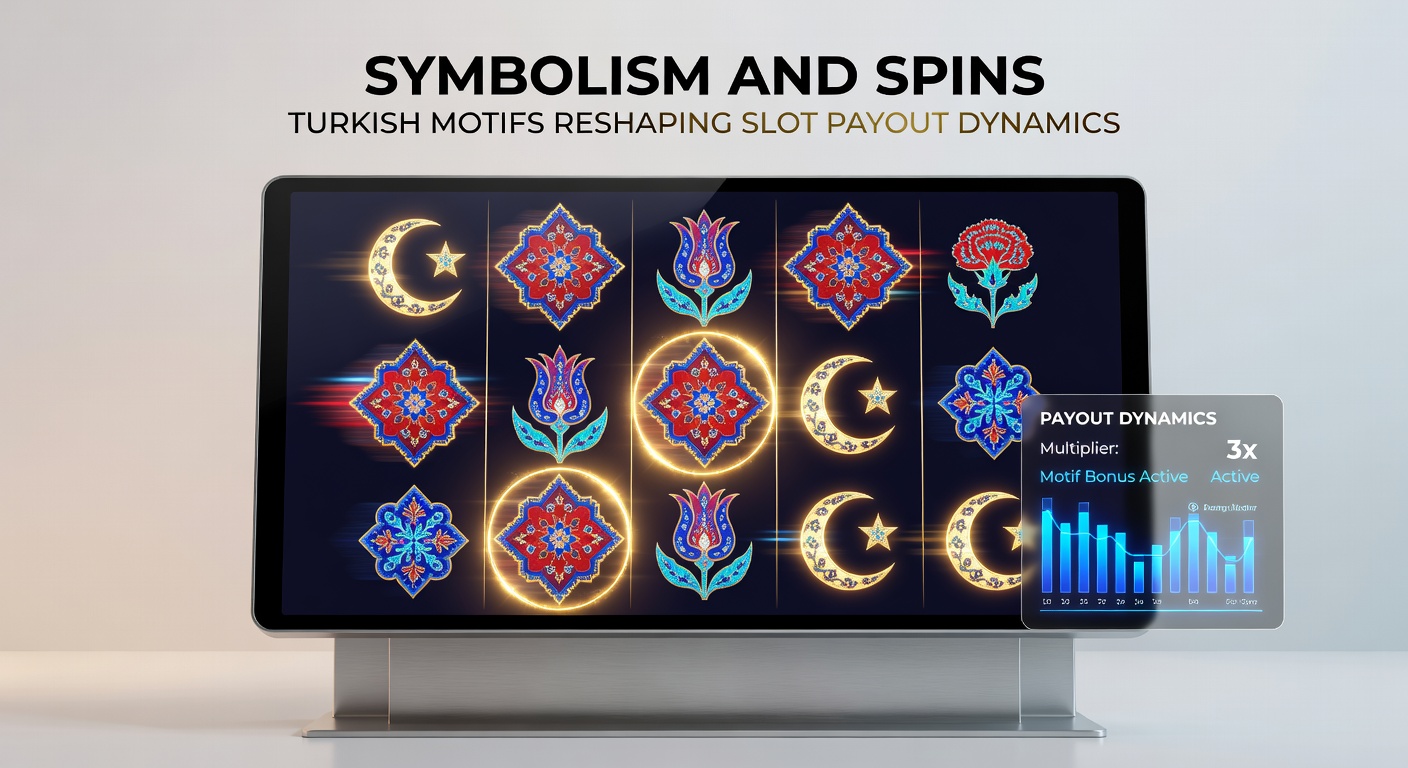 Close-up of slot symbols including nazar evil eye, tulips, and crescent moons aligning on paylines with glowing jackpot effects