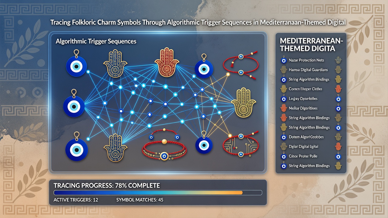 Algorithmic trigger pathways visualized in Mediterranean digital reel software